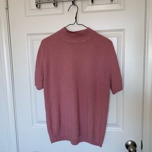 Millennial Pink Mock Neck